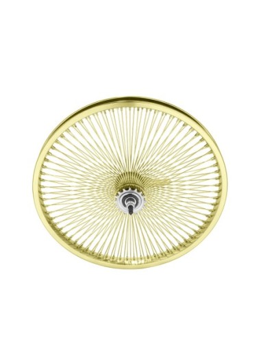 20 Steel Coaster Wheel 144 Spoke 14gGold 3/8...